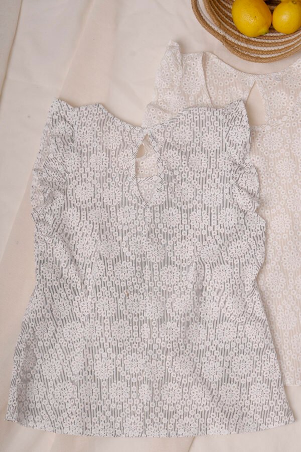 Musculosa Gota Poplin Con Broderie «FRIDA»