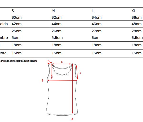 Musculosa gota algodon broderie «MERYL»