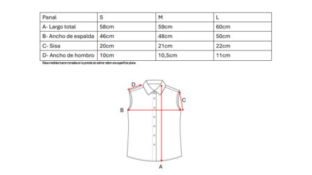 Camisa musculosa broderie "PANAL" - Imagen 5