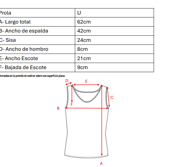 Musculosa puntilla broderie cuello tacha "PROLA"