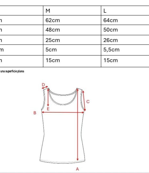 Musculosa con gota broderie punto "VIOLE"
