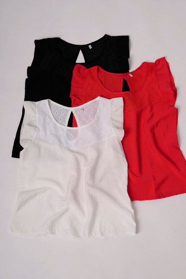 Musculosa satin mate con gota "YANINA" - Negro, M