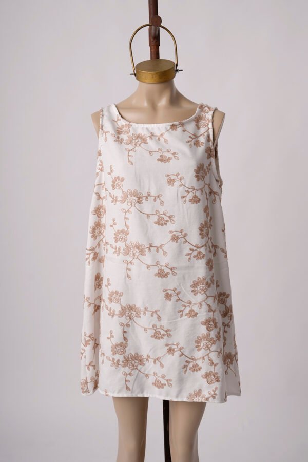 Solero para atar atras lino broderie "VALERY"