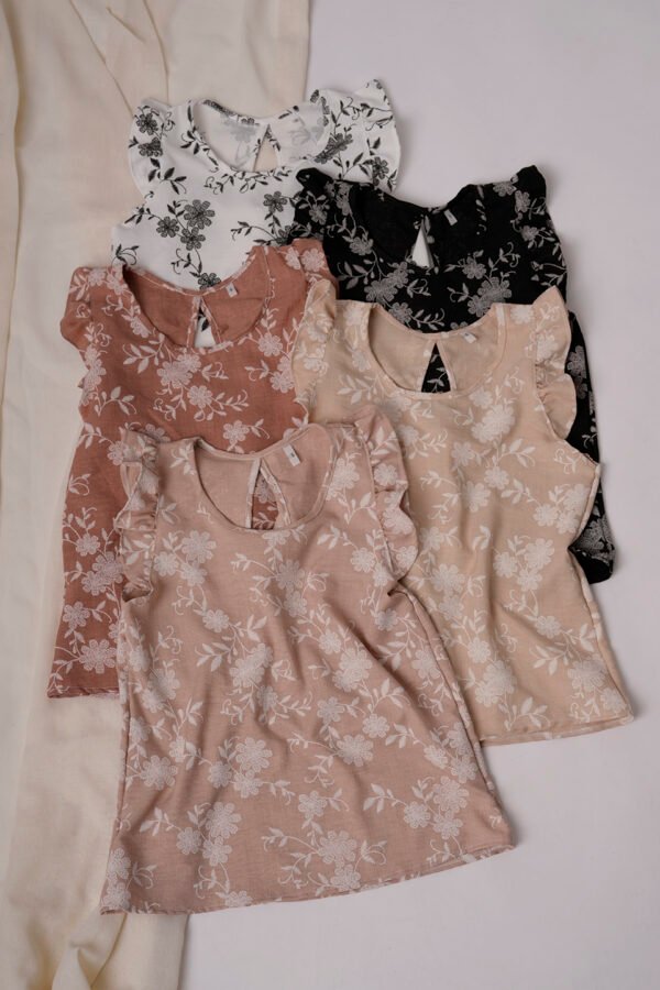 Musculosa gota lino twill puffing "MARU" - Sienna, L