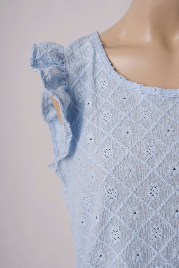 Musculosa con gota broderie crep "PENNY"
