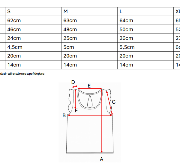 Musculosa gota lino broderie "DOLORES"