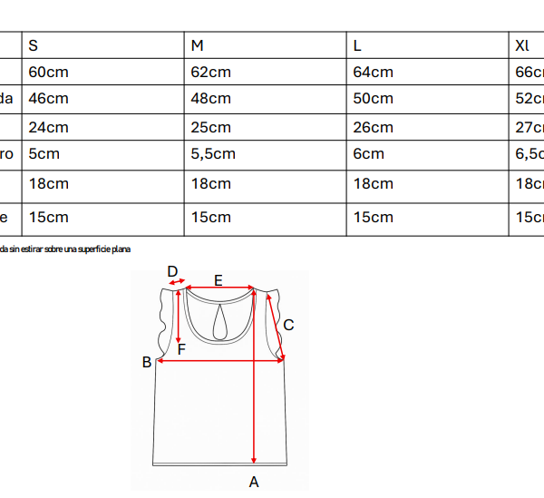Musculosa con gota tela lino broderie "SORINA"