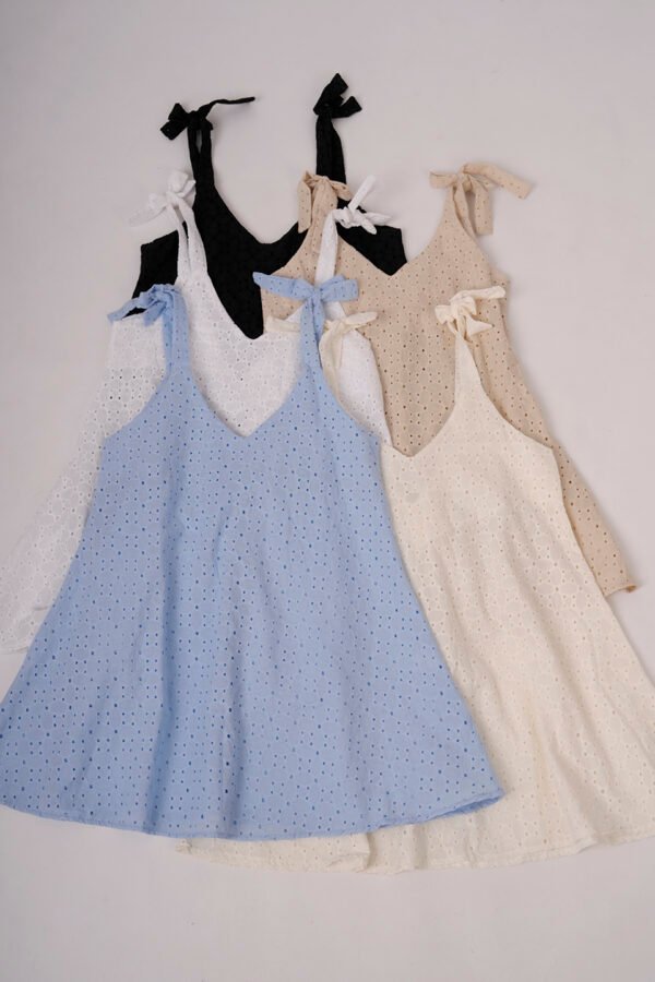 Solero para atar broderie plano "MALENA"