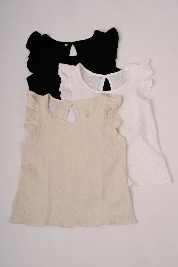 Musculosa gota algodon broderie "CHIARA"