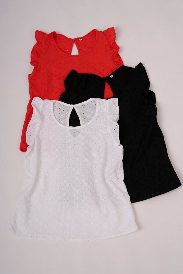 Musculosa con gota broderie plano "LURY"