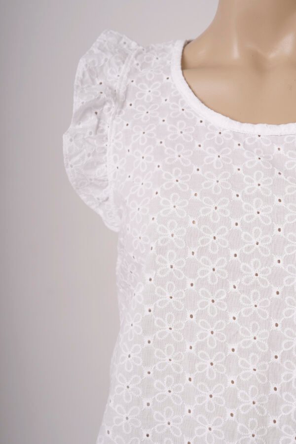 Musculosa con gota broderie plano "LURY"