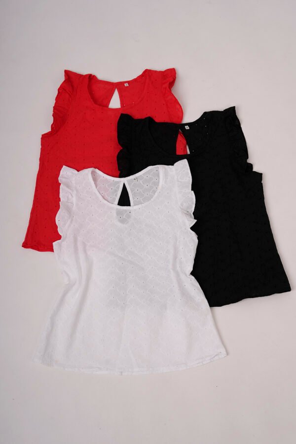 Musculosa con gota broderie plano "GELLY"