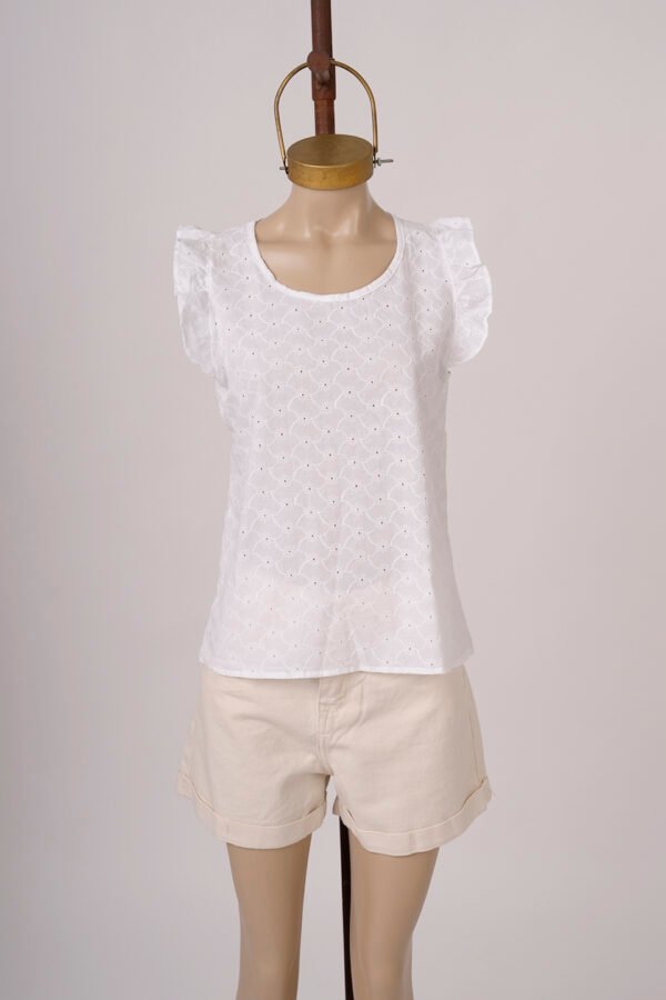 Musculosa con gota broderie plano "GELLY"