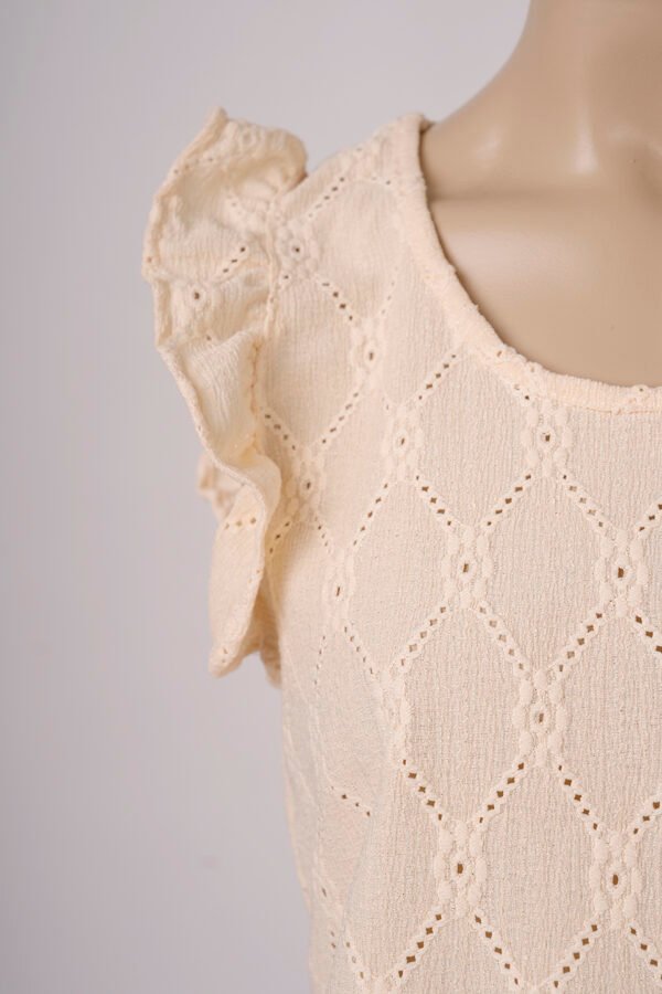 Musculosa gota broderie crep "ZOE"