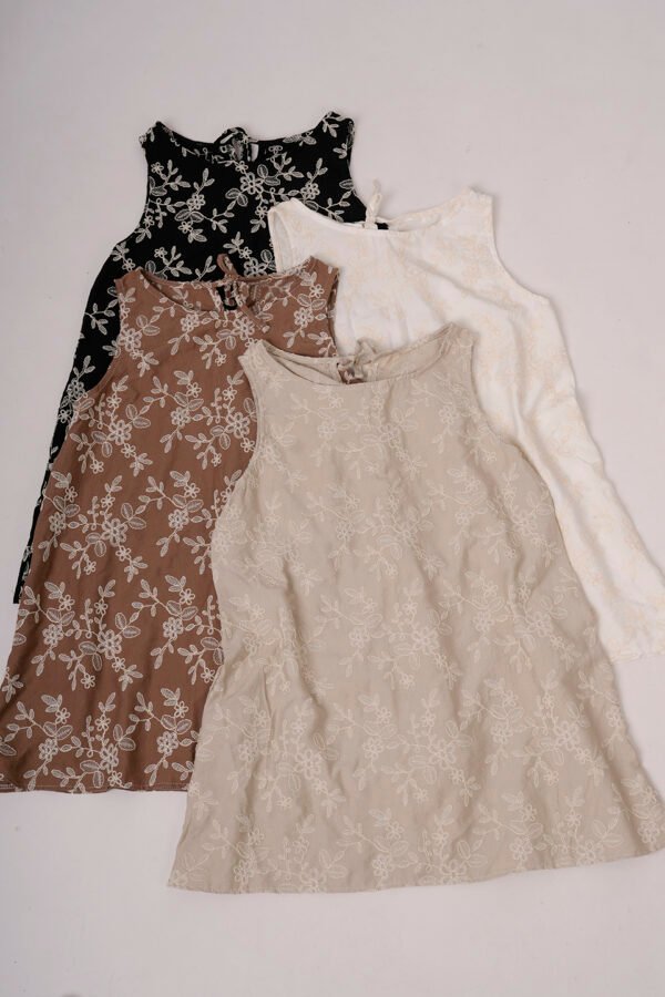 Solero para atar atras lino broderie "BAMBI"