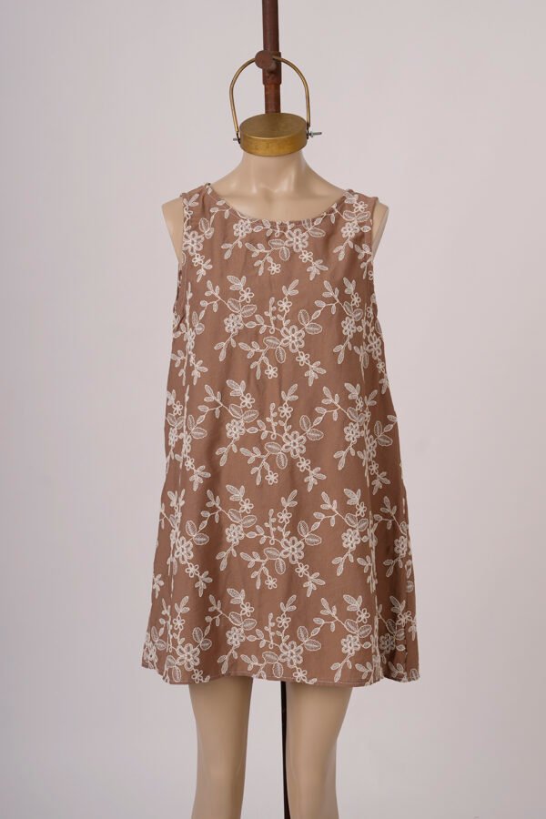 Solero para atar atras lino broderie "BAMBI"