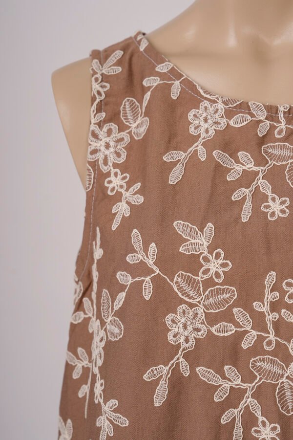 Solero para atar atras lino broderie "BAMBI"