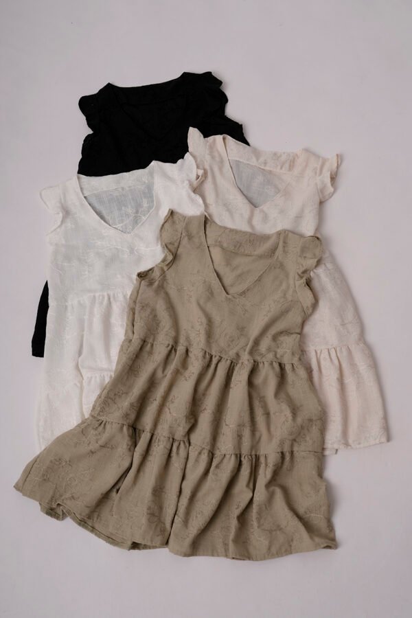 Solero doble volado lino broderie "MOMY"