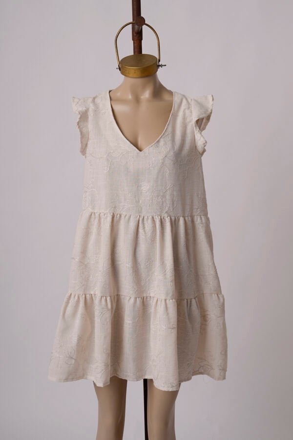 Solero doble volado lino broderie "MOMY"