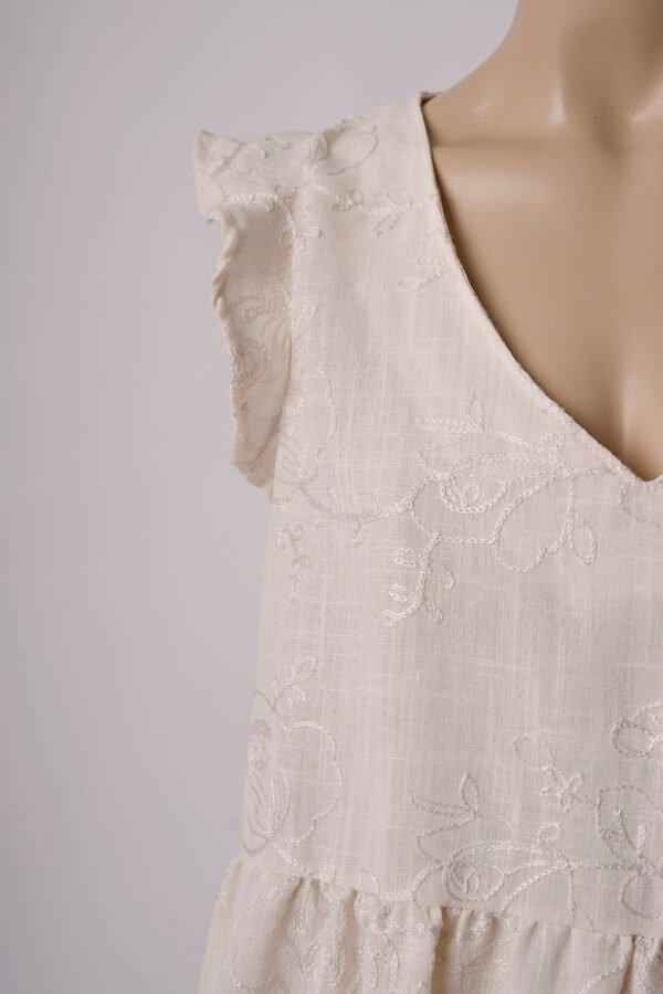 Solero doble volado lino broderie "MOMY"