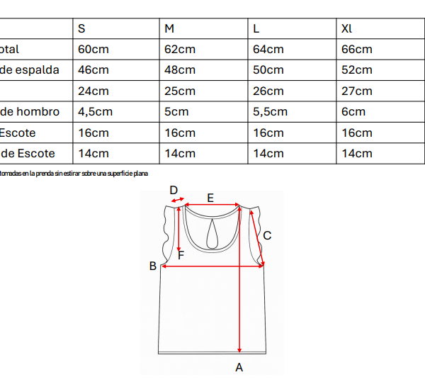 Musculosa gota broderie crep "LARINA"
