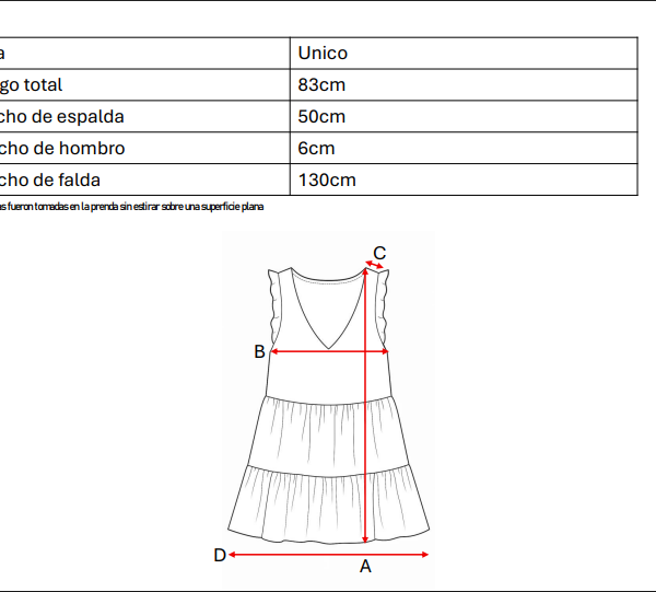 Solero doble volado cey puffing "RONNA"