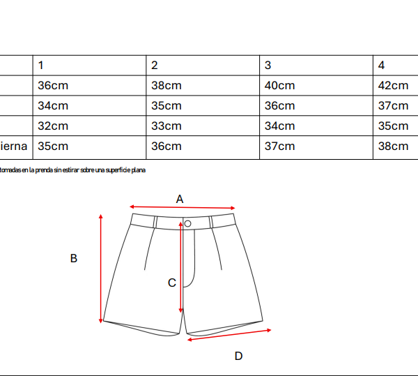 Short lino broderie con boton "YOLANDA"
