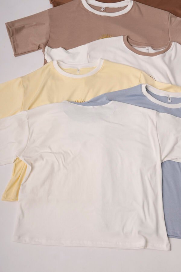 Remera Boxy Ribb Sol De Mayo Argentina En El Medio En DTF «SOLES»