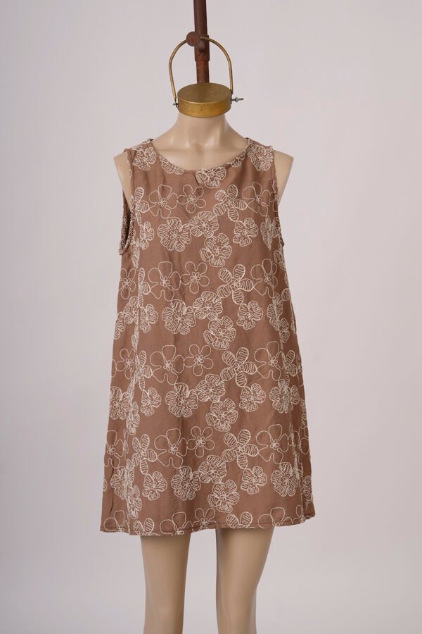 Solero Para Atar Atras Lino Broderie "MIRKA"