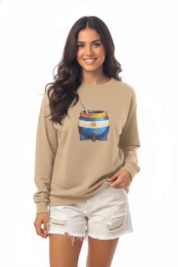 Buzo Rustico Frisado Mate Bandera Argentina DTF «CASPER»