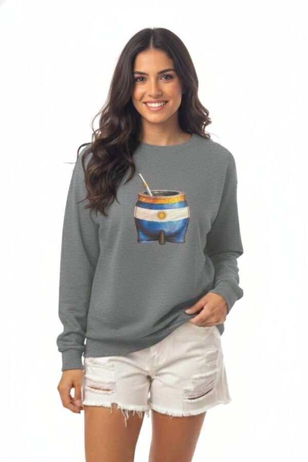 Buzo Rustico Frisado Mate Bandera Argentina DTF «CASPER»