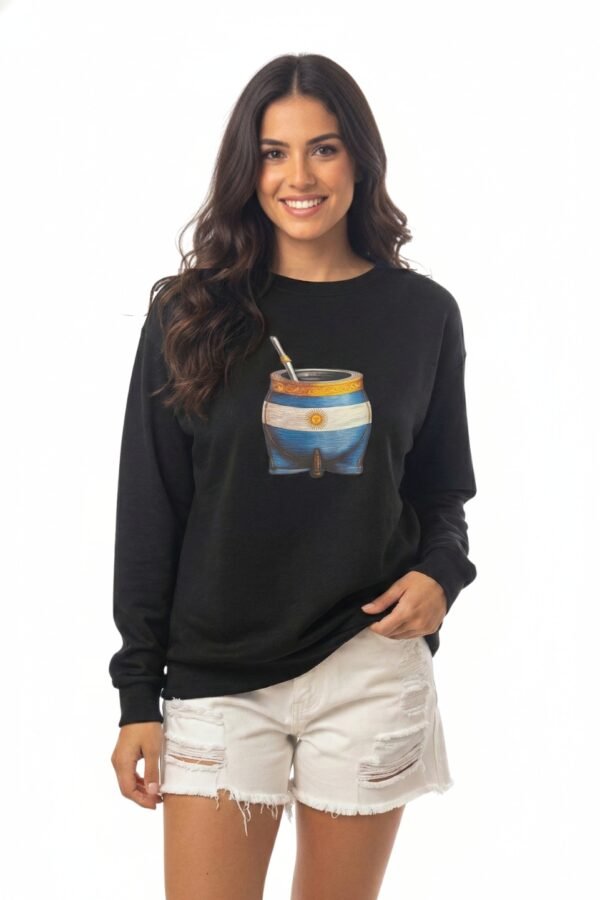 Buzo Rustico Frisado Mate Bandera Argentina DTF «CASPER»