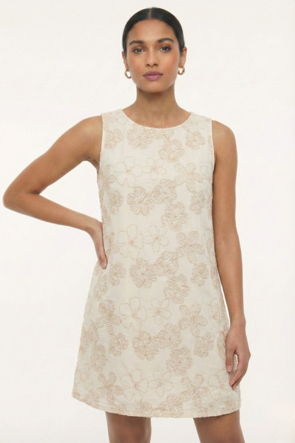 Solero Para Atar Atras Lino Broderie "MIRKA"