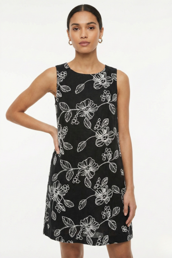 Solero Para Atar Atras Lino Broderie "YESSI"