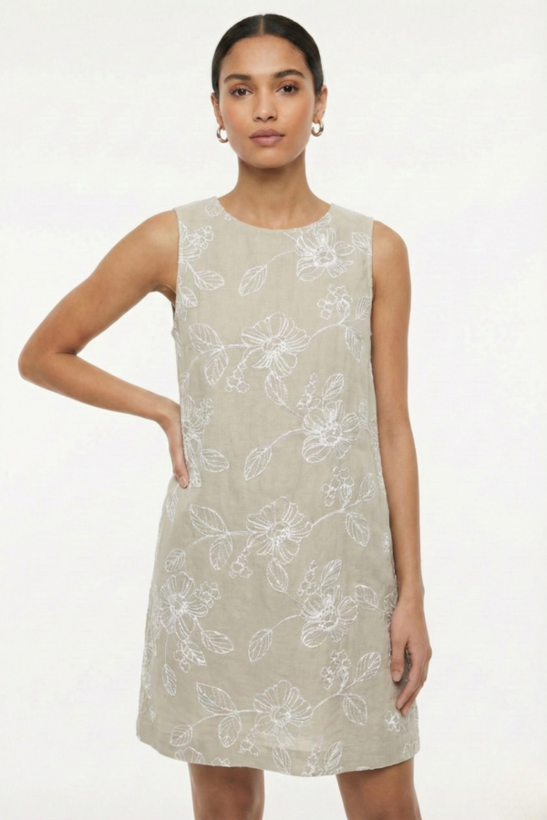 Solero Para Atar Atras Lino Broderie "YESSI"