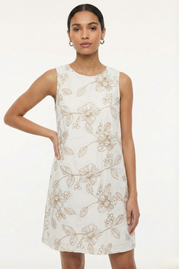 Solero Para Atar Atras Lino Broderie "YESSI"