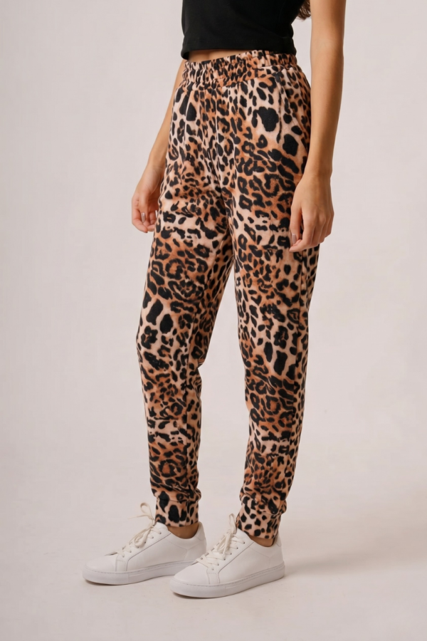 Babucha lanilla tejido morley animal print "CIELA"