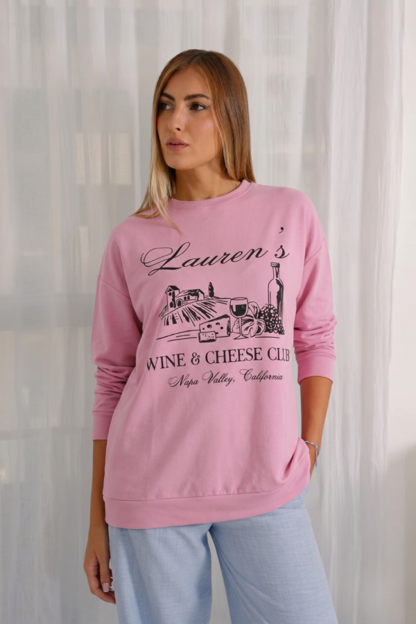 Maxibuzo rustico frisado cuello redondo "LAUREN'S"