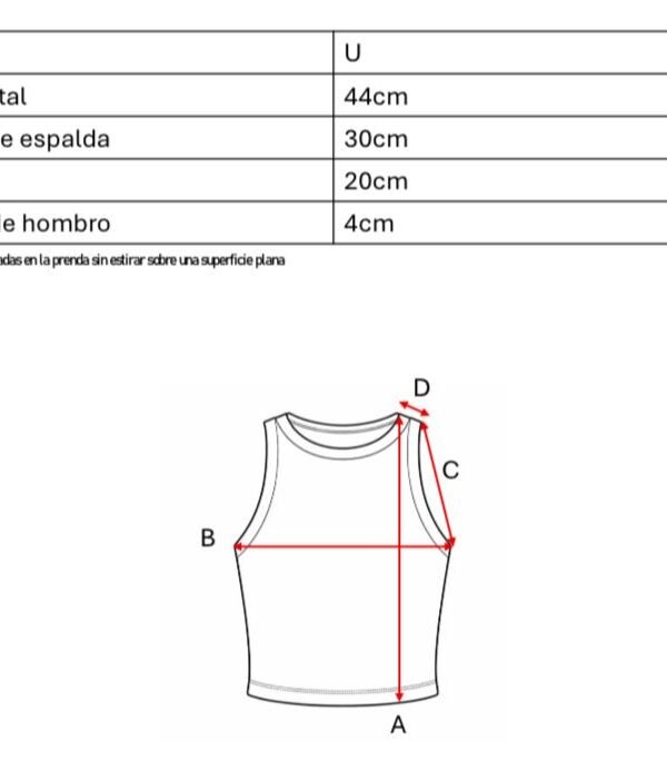 Top basico ribb sol de mayo bordado en el medio "LISETTE"