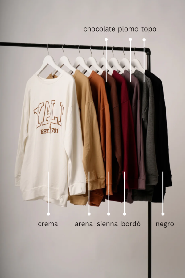 Maxibuzo rustico frisado cuello redondo "1701"