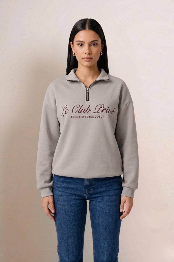 Maxibuzo scuba con cierre "PRIVE"