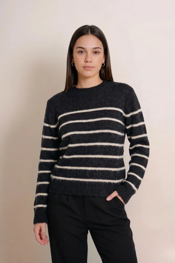 Sweater rayado lurex "TIJUANA"