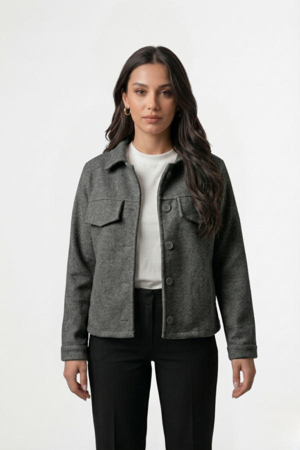 Saco corto paño soft punto "AMY"