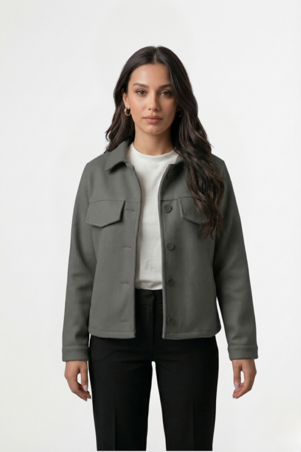 Saco corto paño soft punto "AMY"