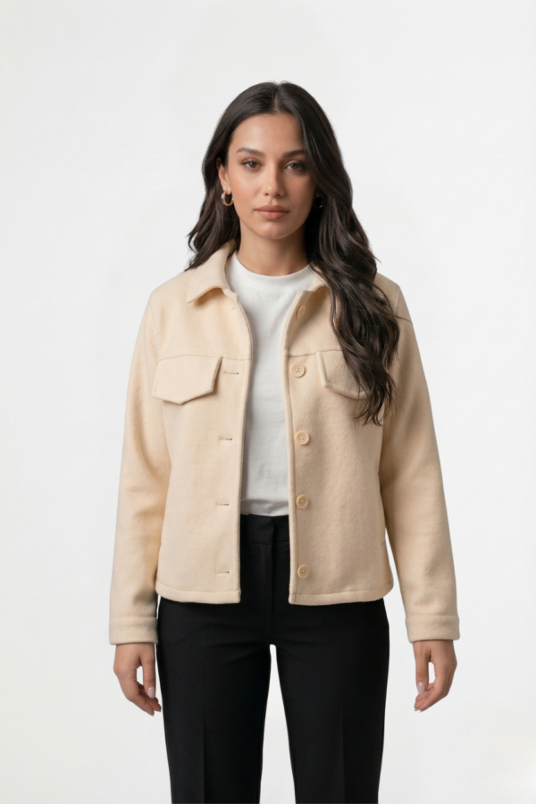 Saco corto paño soft punto "AMY"