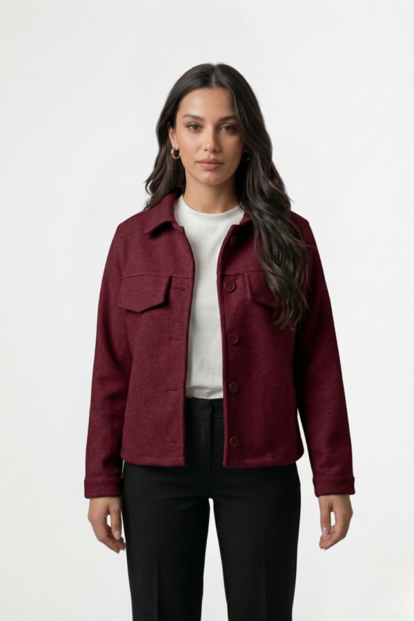 Saco corto paño soft punto "AMY"