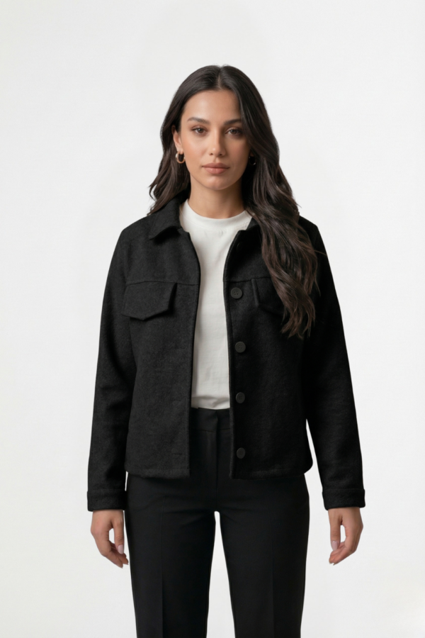 Saco corto paño soft punto "AMY"