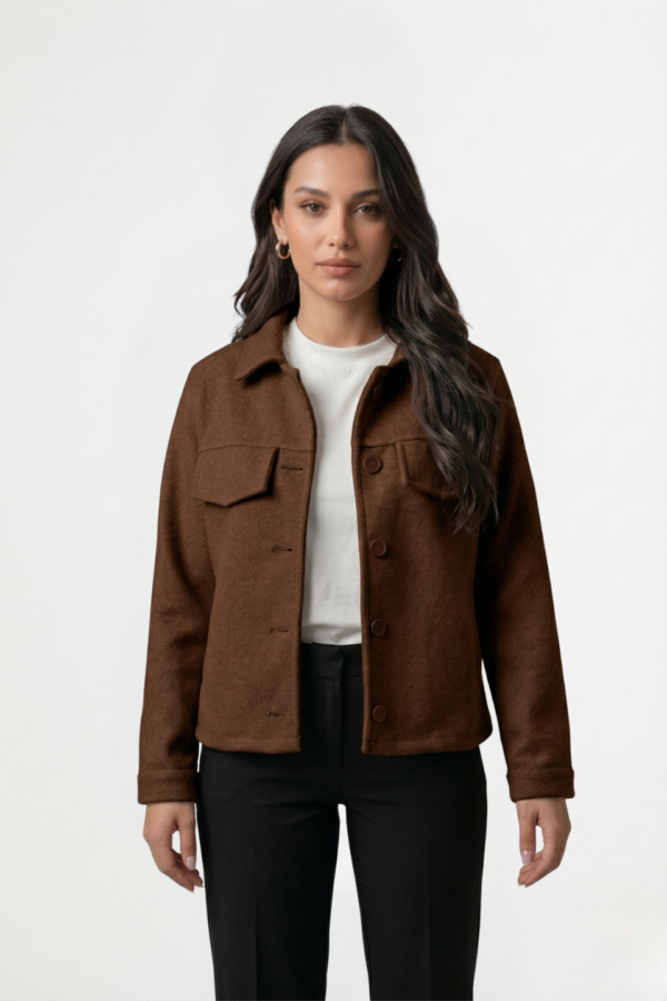 Saco corto paño soft punto "AMY"