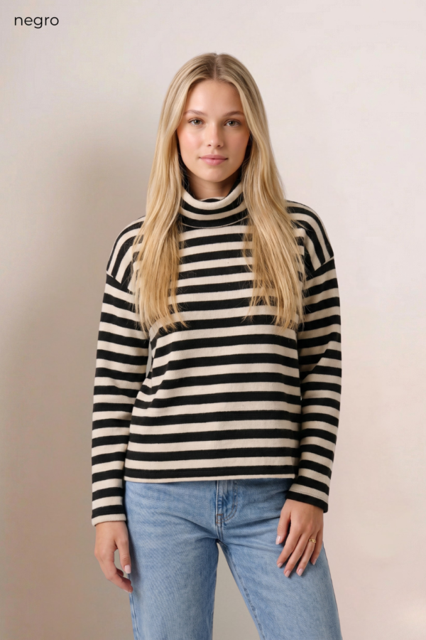 Poleron tela everest raya mediana "LILIA"