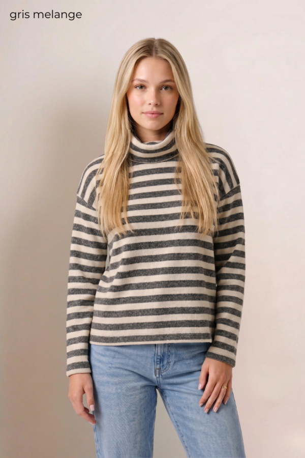 Poleron tela everest raya mediana "LILIA"